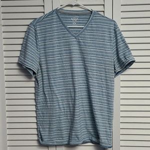 Flag & Anthem Striped V-Neck Tee